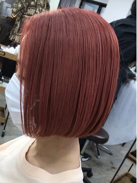 ピークス 西川口東口(PEQSS) パツっとボブ×ハイトーンボルドーピンク【西川口】