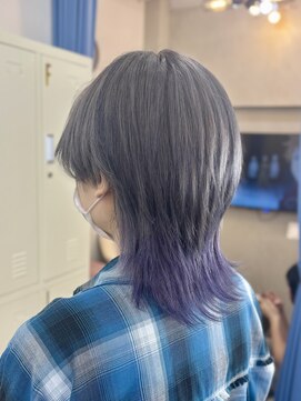 クレア バイ グレープバイン 金沢文庫(CLAIRE by GRAPEVINES) ウルフ/デザインカラー/韓国風/ダブルカラー/レイヤーカット