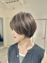 ジュベ 別府店(juve.) 別府ショートボブ顔まわりレイヤーカット髪質改善カラー30代