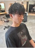 メンズ韓国ヘア/シャドウパーマ/刈り上げマッシュ/関祐翔