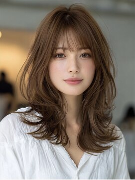 アルトリスト(Altruist Aging×HAIR&SPA) ★ダークアッシュ大人ガーリーボブ着物ミディアムレイヤーカット