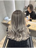 ブリーチなしダブルカラー/レイヤー/縮毛矯正/髪質改善/学割U24