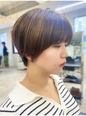 40代ショート　丸みショート　福岡ショート