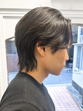 ラレイ ハラジュク(Lalei harajuku) 【白石】韓国メンズヘアセンターパートマッシュウルフ原宿学割