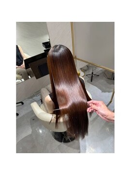 ミヨン なんば店(miyon) 韓国レイヤーカット×暗髪カラー×髪質改善