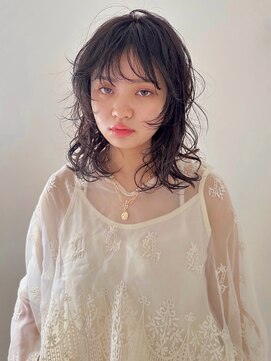 トゥコ(tuco) レイヤースタイル　フェイスレイヤー  透け感カラー　ミディアム