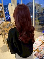 オブジェ シエル(obje't ciel) 【obje't ciel】ブラウンレッド/ロングレイヤー【佐藤早希】