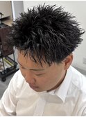 MEN’S/リバースセンターパート/ニュアンスパーマ/錦糸町