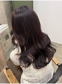 ボルドーレッド×レイヤーカット<中路>