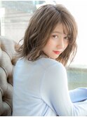 透明感たっぷりカラーにゆる巻きが最強!