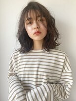 シエル バイ ケンジ 登戸 生田(CIEL by KENJE)&nbsp;《RIKKA》　無造作カール　ミディアム　伸ばしかけ