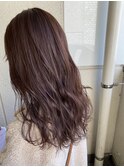 ピンクブラウン　ヘアカラー　【池袋】