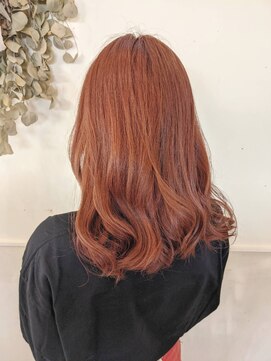 ボアップ 新居浜店(boappu) #コーラル #オレンジ #カラー #ダブルカラー #ケアブリーチ