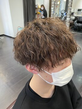 ヘアーメイク ロージー 北18条店(HAIR MAKE ROSY) 波巻きツイストスパイラルパーマツーブロック刈り上げ