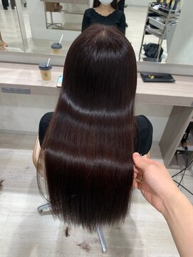 キュア 表参道(CURE) 黒髪/グレージュカラー/ココアベージュ/ヘルシーロング[表参道]