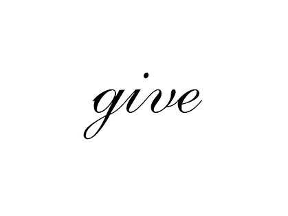 ギブ(give)の写真