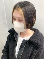 テトヘアー(teto hair)&nbsp;フェイスフレーミングカラー、インナーカラー、ミニボブ