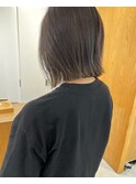 切りっぱなしボブ外ハネボブぱつっとボブ大人ハイライト