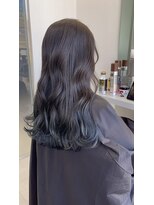 ゴートゥデイ 札幌Nix店(GO TODAY)&nbsp;ネイビーブルーグラデ【札幌/札幌駅/透け感カラー/ブリーチなし