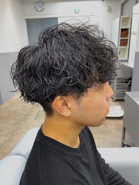 ノイセル 西本町(Noisyle) guest snap ツーブロ前下がりマッシュ×波巻きスパイラルパーマ