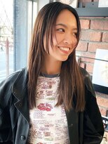 ケーツー心斎橋 クイーンズガーデン バイ ケーツー(K two QUEEN'S GARDEN by K two) レイヤーカット*顔周りレイヤー*センターパートフェイスレイヤー