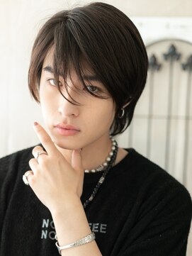 モッズヘア メン 南越谷南口店(mod's hair men) 斜めバングポイント！無造作セクシー黒髪ボブウルフE南越谷