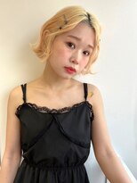 ランテルディ 渋谷(LANTERDIT)&nbsp;ヘアアレンジ　外ハネボブ　ミニボブ　韓国ヘア　ハイトーン