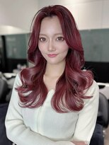 エリーツ 表参道(elyts)&nbsp;韓国ヘア　ワンホンヘア　レイヤーカット　ピンクヘア　表参道