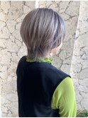 ハンサムショート/ハイトーン/ダブルカラー/ショートヘア/透明感