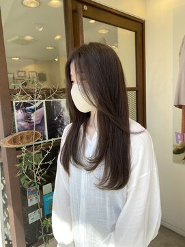 ヒカリス 東三国(HIKARIS) 笑顔溢れるラベンダーベージュ/顔まわりレイヤー