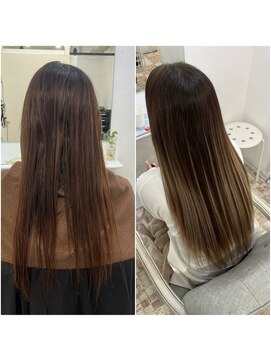 ハイエクステンション 京都駅前店(Hi-Extension) グラデーションベージュ@dresser____171