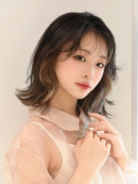 アース 調布店(HAIR & MAKE EARTH) くびれボブ×インナーカラー