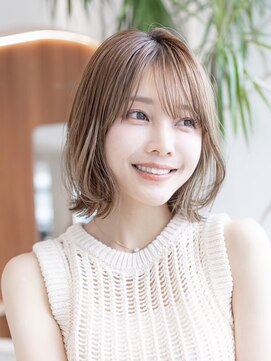 メゾンアルブル 向ヶ丘遊園 登戸(maison ARBLE) 20代30代大人かわいいこなれミディくびれレイヤーベージュカラー