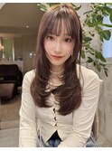 レイヤーカット/顔まわりカット/おくれ毛カット/くびれ