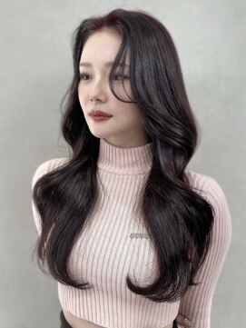 オニキス(ONYX) C73ブリーチ無しダブルカラーワインレッド韓国ワンホンレイヤー