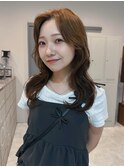 ブリーチなしベージュ