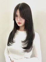 パルス ヨコハマ(PULSE yokohama)&nbsp;顔まわりカットミディアムウルフレイヤーロングハッシュボブ