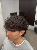 メンズ　波巻きパーマ