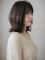 モッズヘア 上尾西口店(mod's hair) 黒髪大人美人くびれミディアムウルフマレットヘアX上尾30代40代