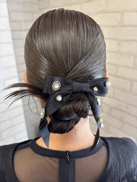 ロマンヤカタ ファース(ROMAN YAKATA fars) ヘアセット　お呼ばれヘア　タイトシニヨン@田代2/8