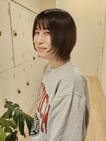 アン アイズ(ann EYES)&nbsp;レイヤーボブ前髪ありイメチェン20代30代40代50代外ハネボブ