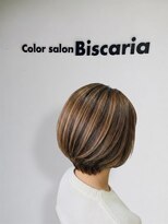 カラーサロンビスカリア 相模原エリア 淵野辺駅店(Color salon Biscaria)&nbsp;白髪ぼかしハイライトショート[淵野辺/淵野辺駅]