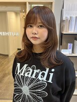 オーセンヘア(AUTHEN.HAIR)&nbsp;レイヤーカット/ベージュカラー