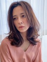 アトレ 武庫之荘(Atre.)&nbsp;艶感髪質改善カラー大人可愛いミルクティーベージュ艶髪ロング