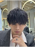 men's/メンズ曲がる縮毛矯正/ニュアンスパーマ/韓国/原宿0702