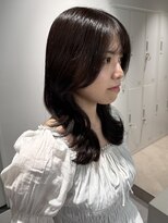 トリッカ シブヤ(TRICCA SHIBUYA)&nbsp;レイヤーカット顔周りくびれラベンダーブラウンカラー艶透明感