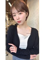 ダム(DaM) ショートボブ髪型20代30代40代50代前髪あり前髪な し面長丸顔