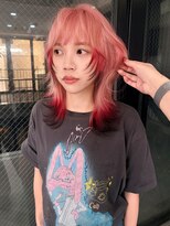 ノエ シンサイバシ(Noe Shinsaibashi)&nbsp;【LIRA】ピンクウルフ×チェリーレッド デザインカラー