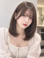 フォト イケブクロ(foto IKEBUKURO)&nbsp;結べるミディアムレイヤー/顔まわり/赤み消しカラー池袋20代30代