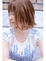 ミラバイグリーン(Mira by green)&nbsp;『Honey beige』☆クセ毛風Natural bob #2